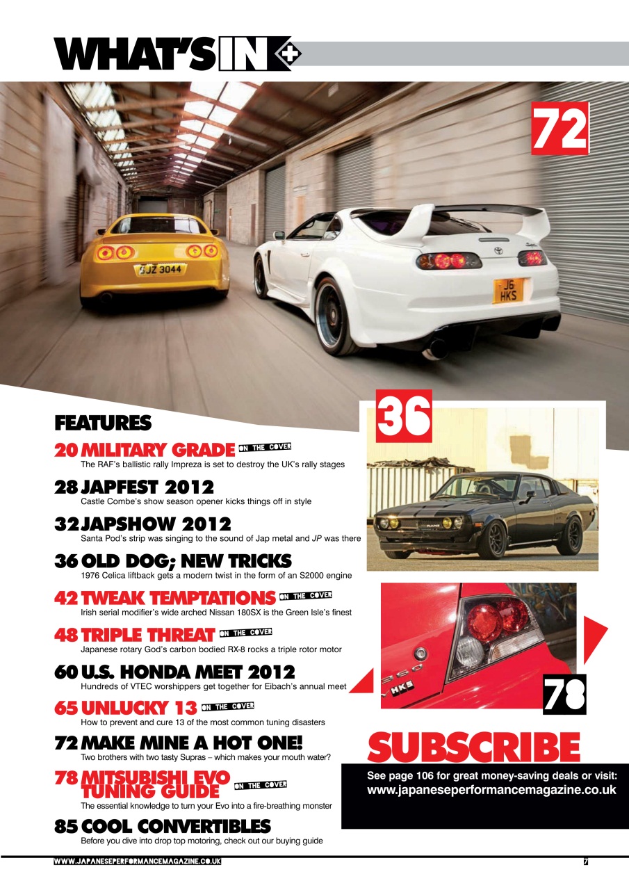 Japanese Performance Preview Pages