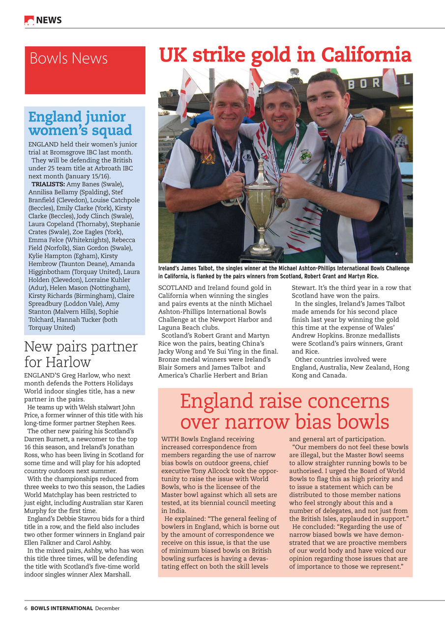 Bowls International Preview Pages