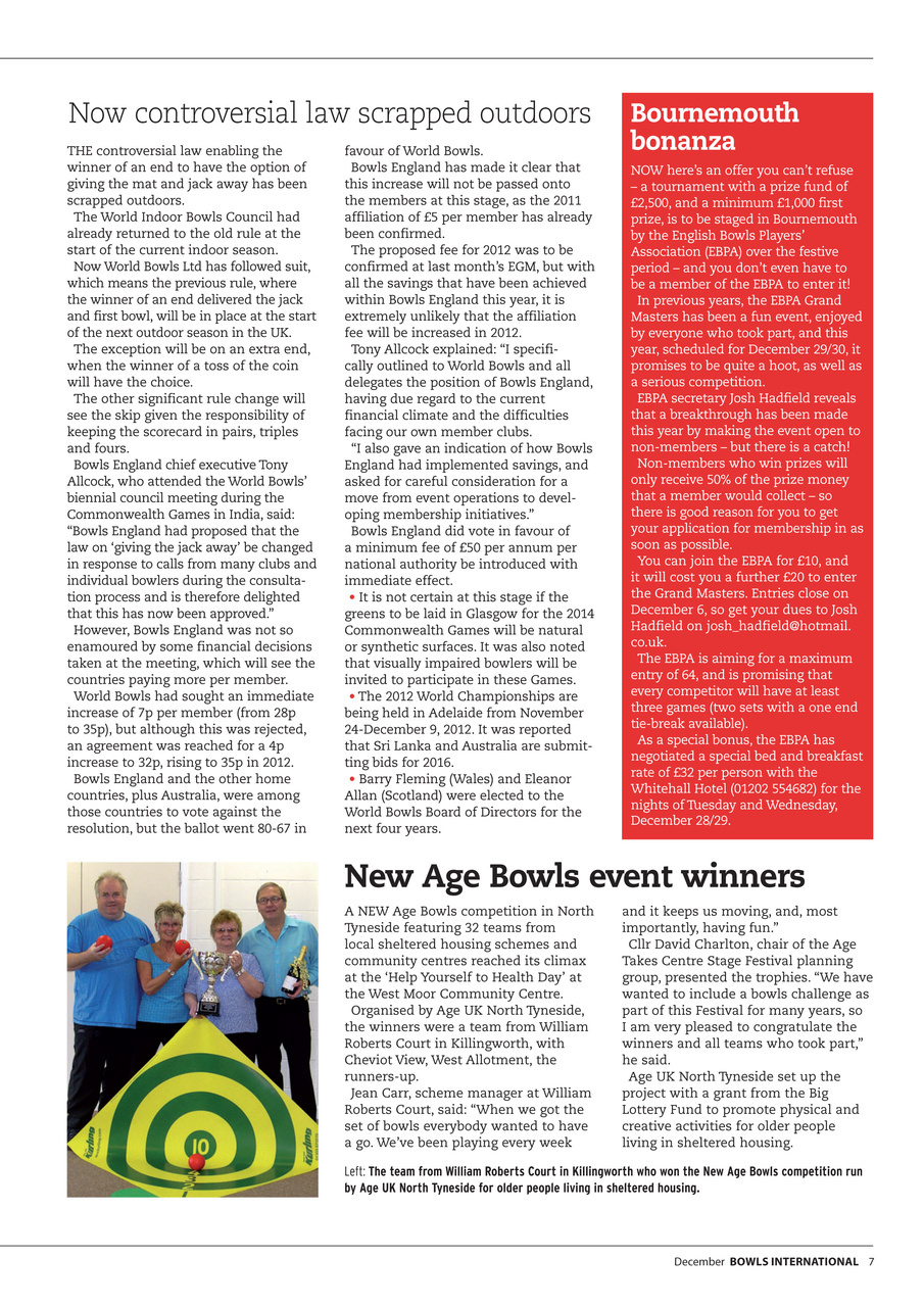 Bowls International Preview Pages