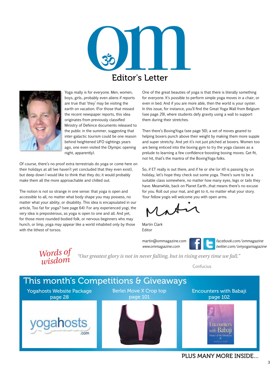 OM Yoga Magazine Preview Pages