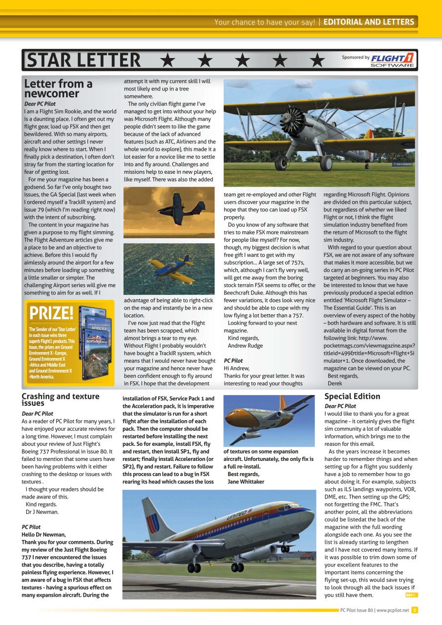 PC Pilot Preview Pages