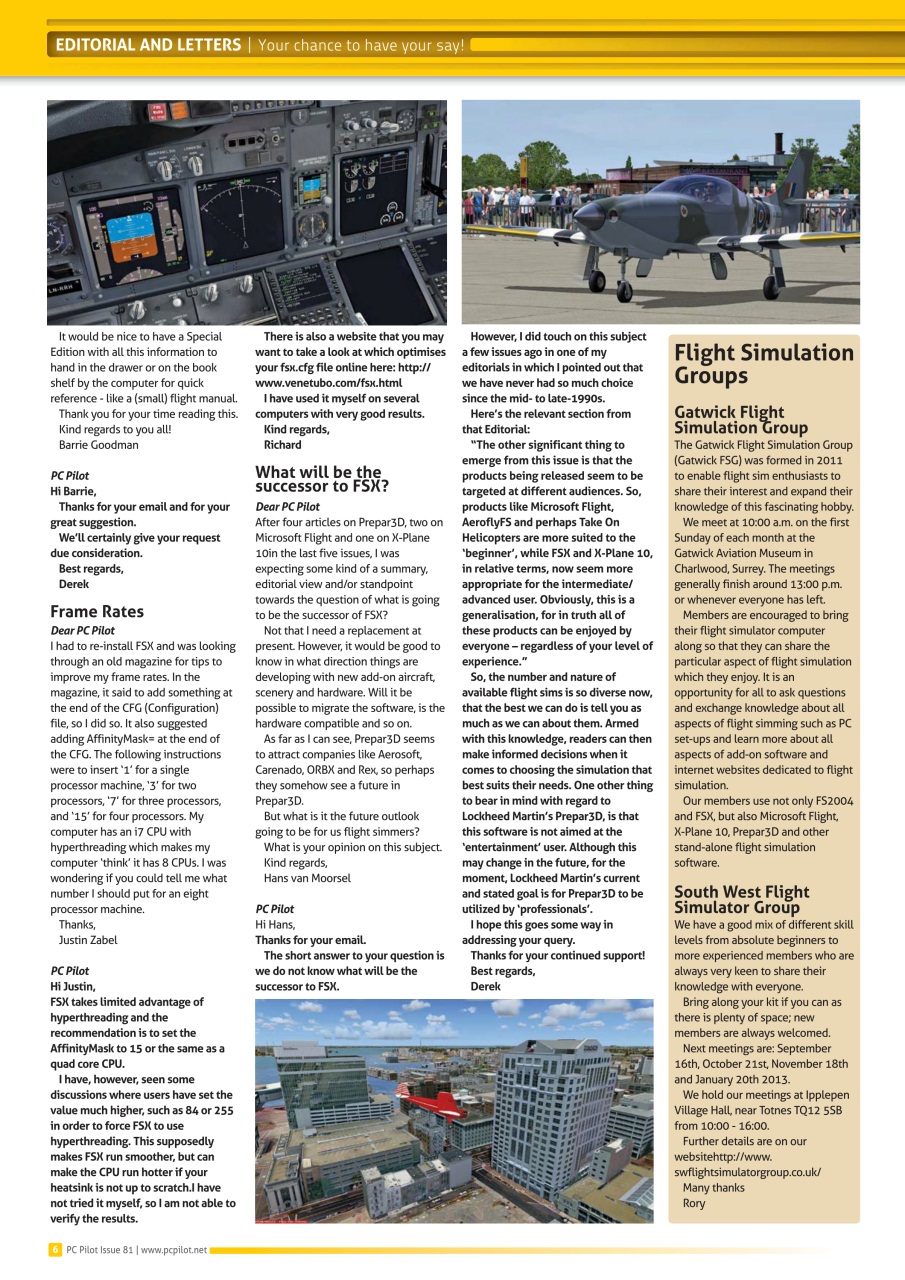 PC Pilot Preview Pages