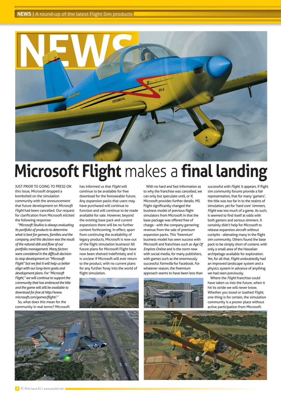 PC Pilot Preview Pages