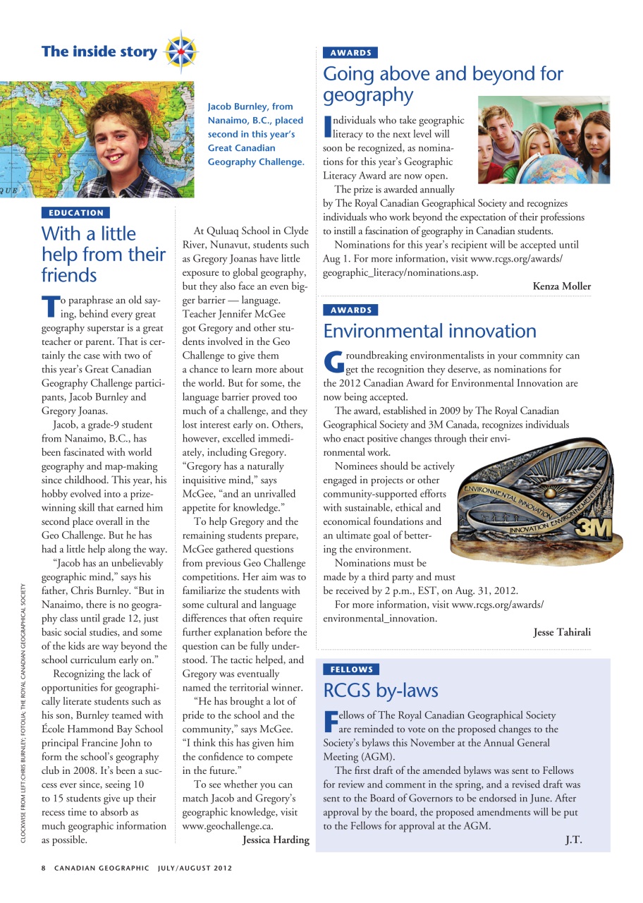 Canadian Geographic Preview Pages