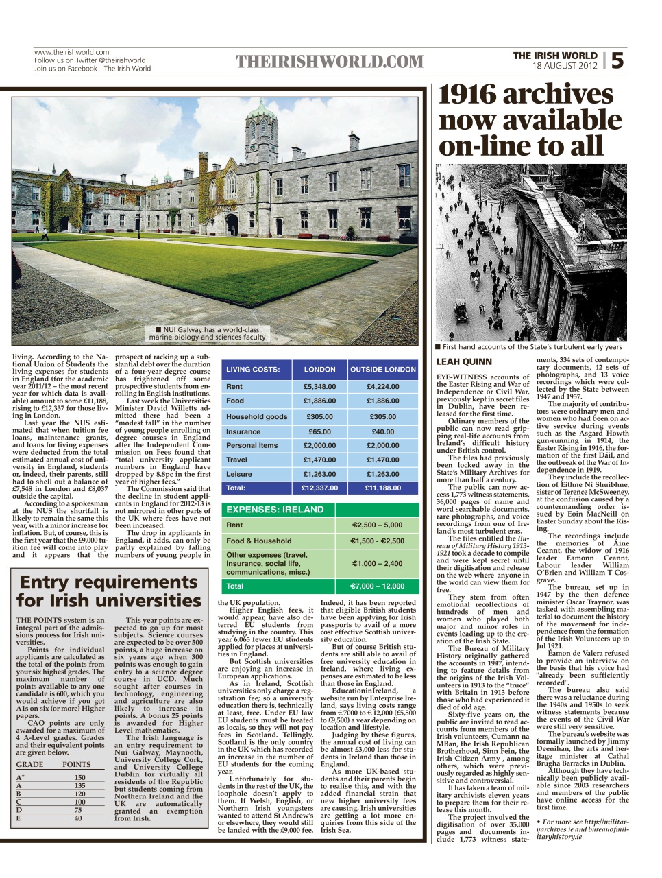 Irish World Preview Pages