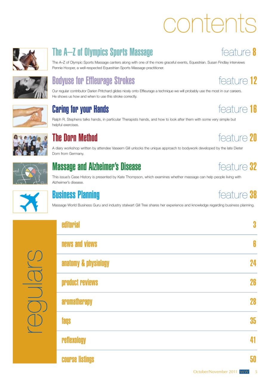 Massage World Preview Pages