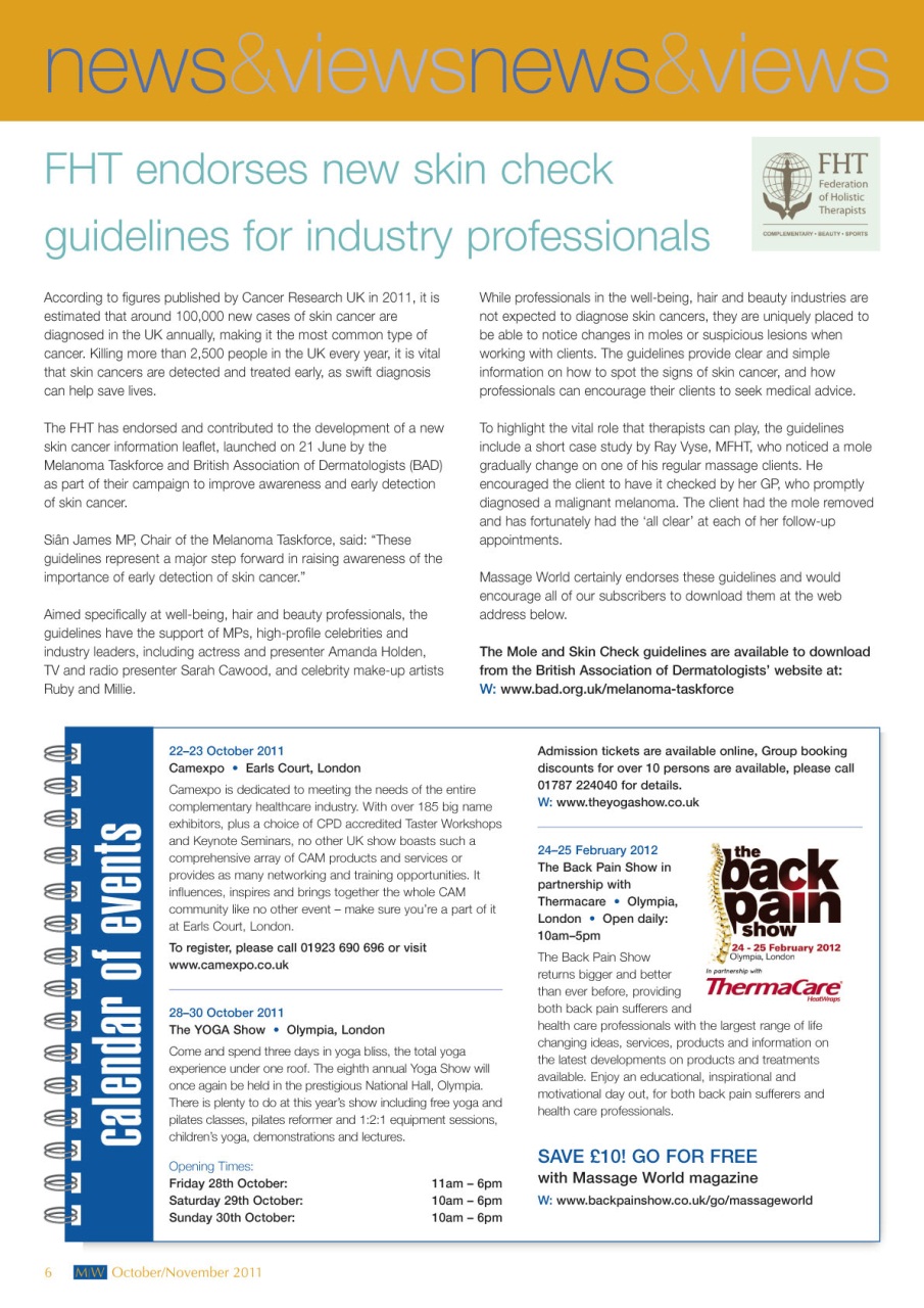 Massage World Preview Pages