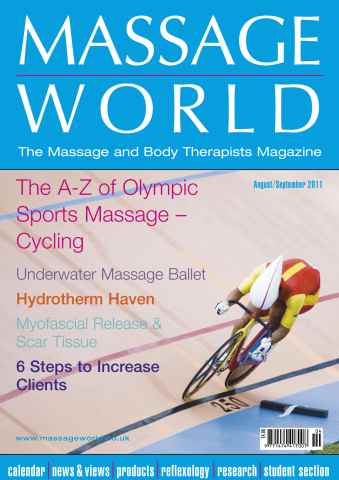 Massage World issue Massage World Aug-Sep 2011