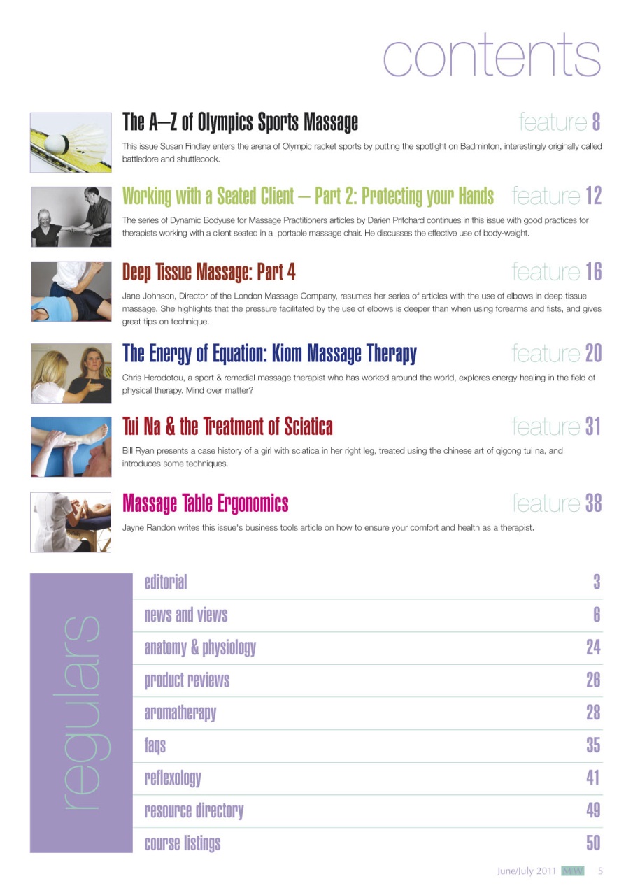 Massage World Preview Pages