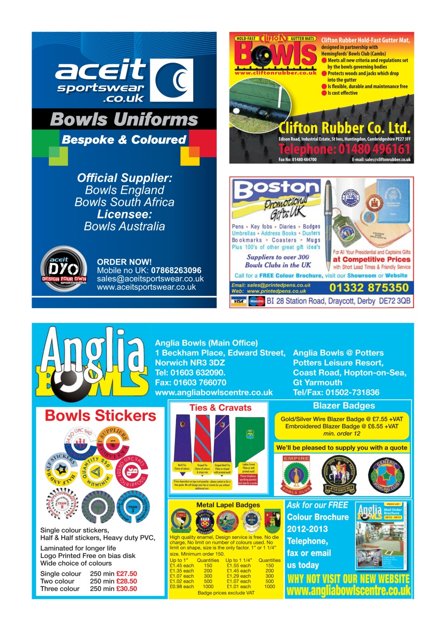 Bowls International Preview Pages