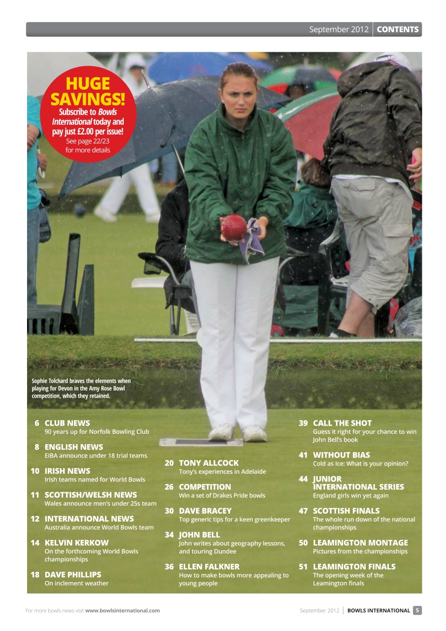 Bowls International Preview Pages