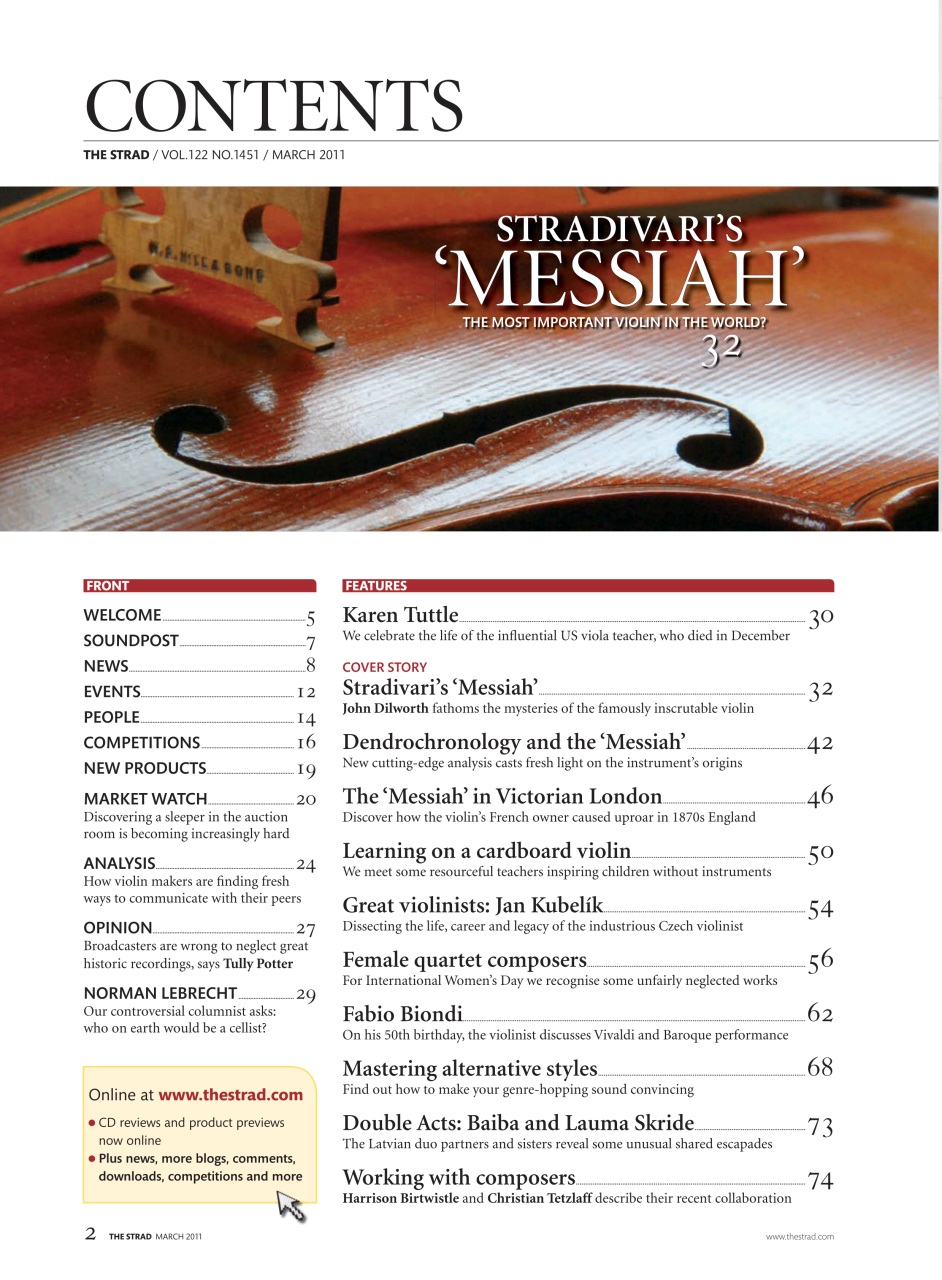 The Strad Preview Pages