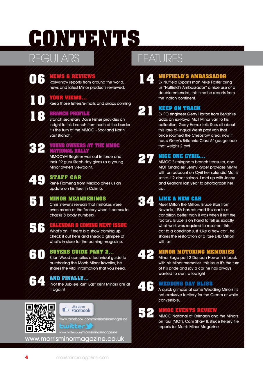 Morris Minor Magazine Preview Pages