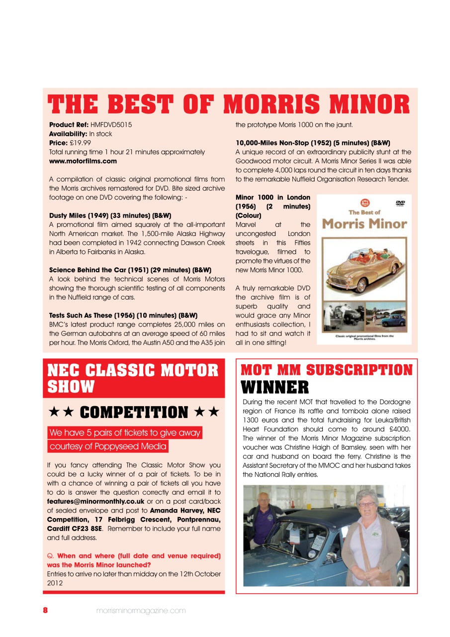 Morris Minor Magazine Preview Pages