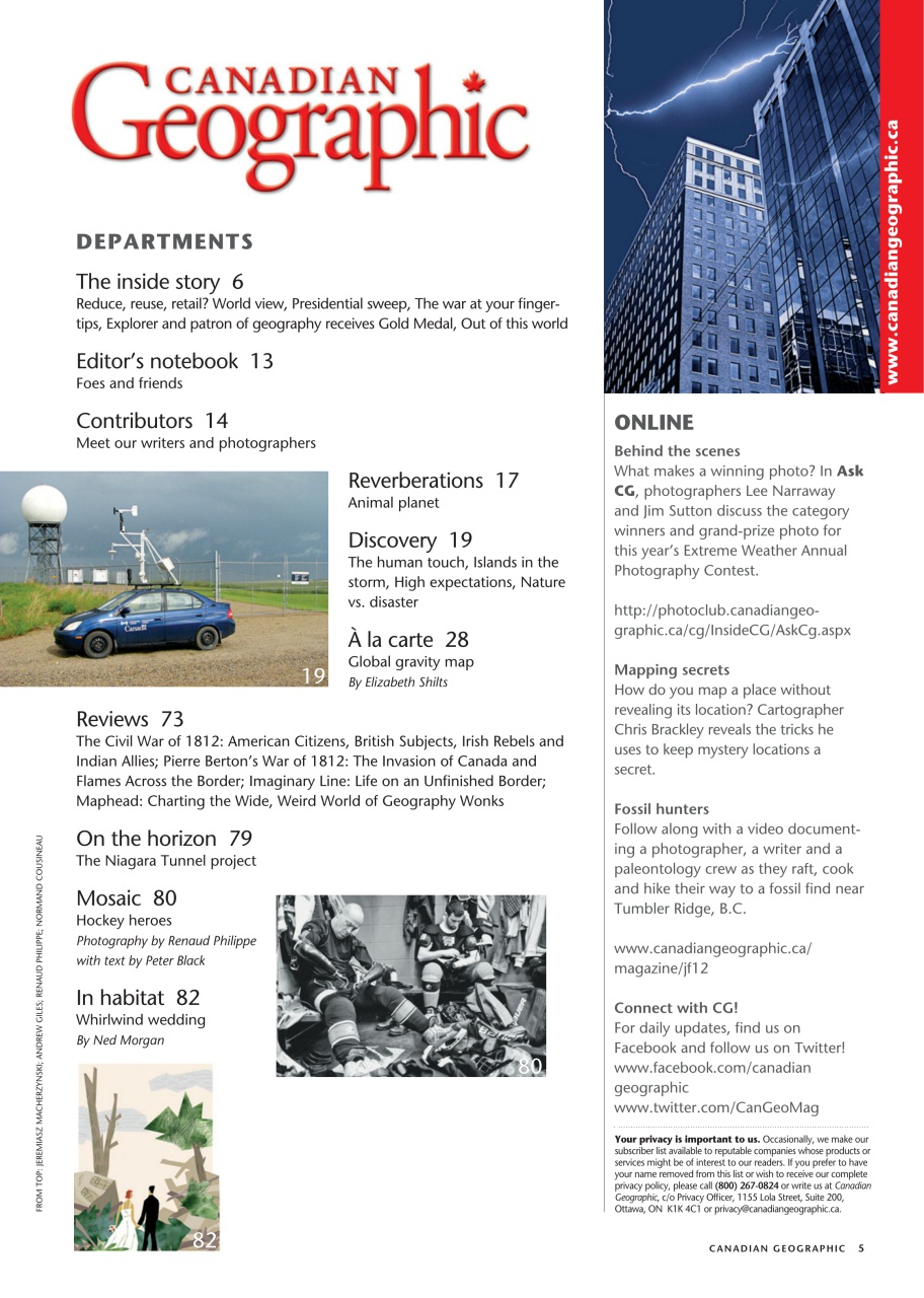 Canadian Geographic Preview Pages