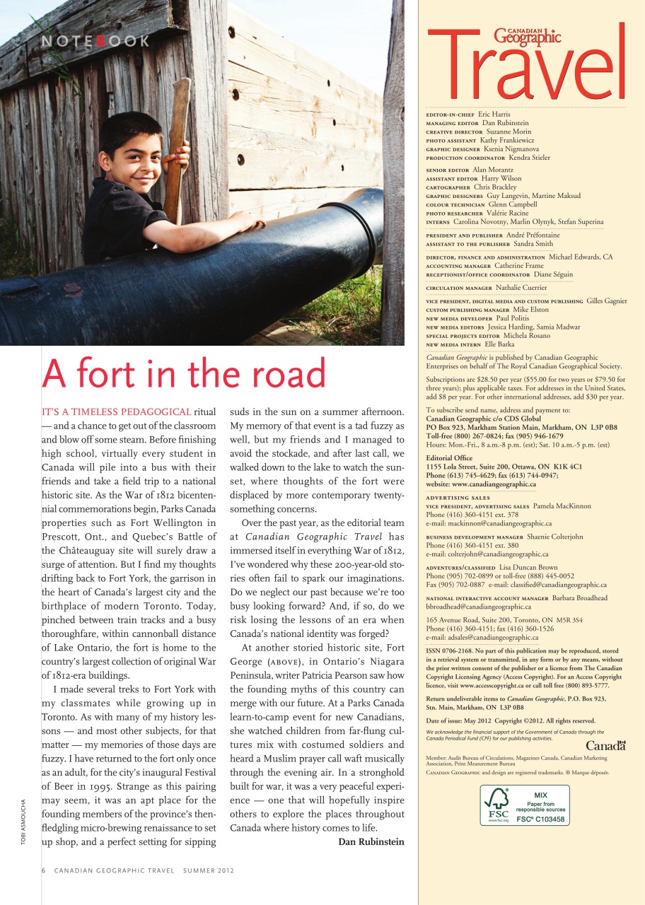 Canadian Geographic Preview Pages