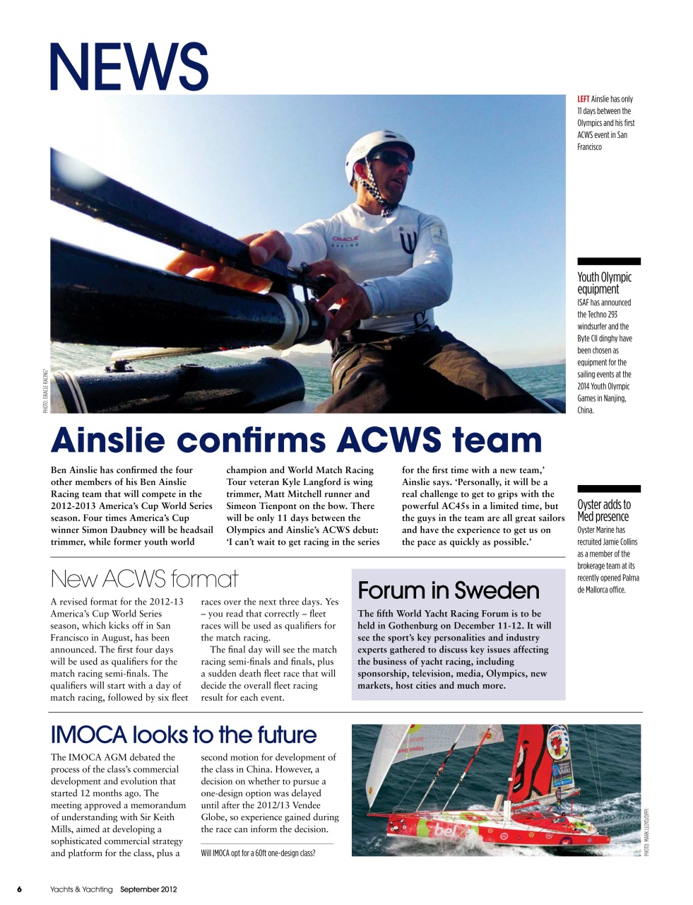 Yachts & Yachting Preview Pages