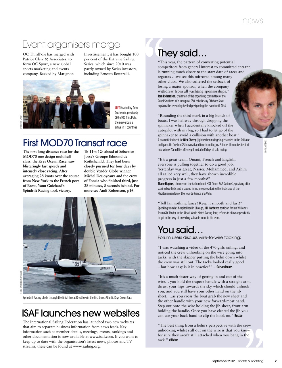 Yachts & Yachting Preview Pages
