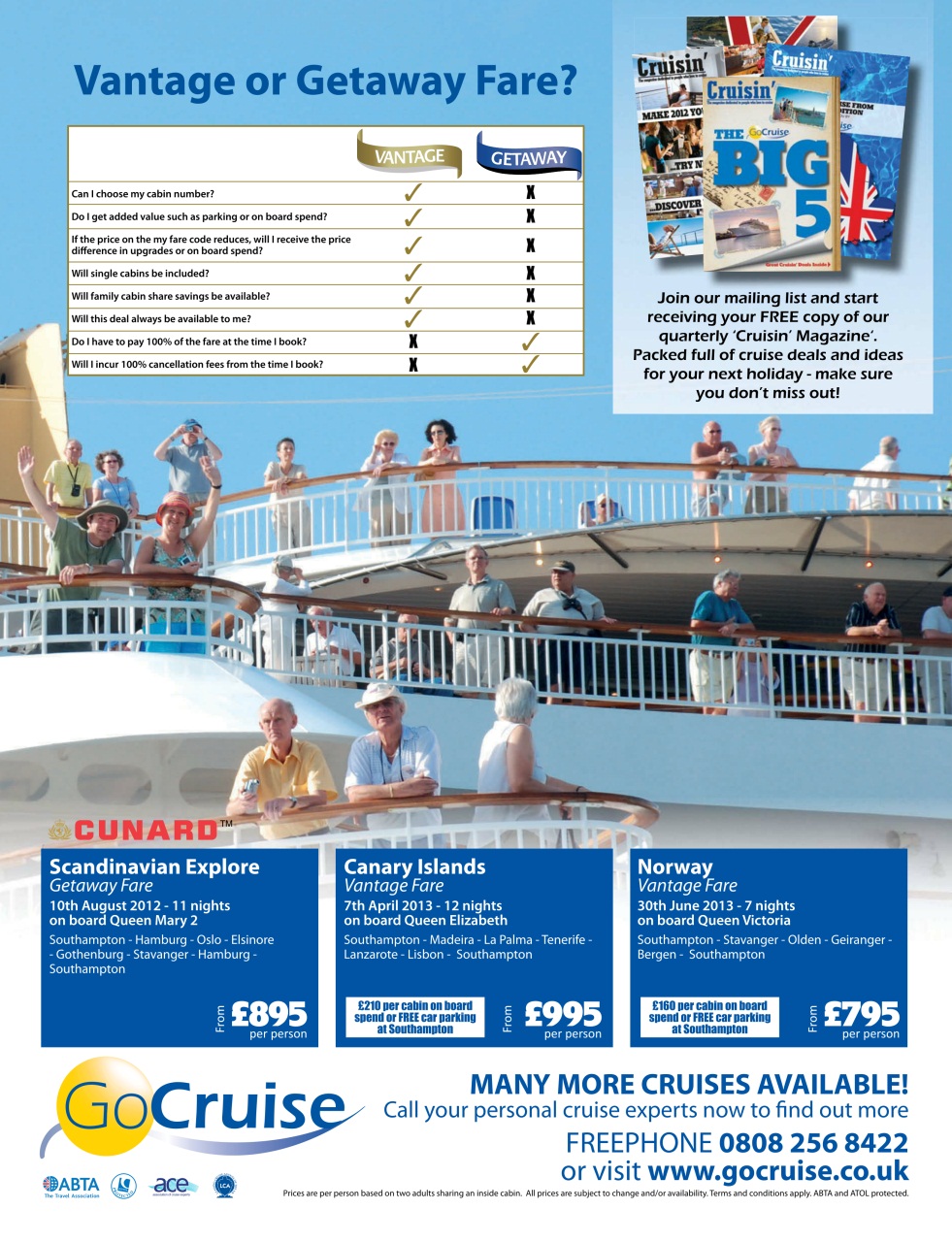 Cruise & Travel Preview Pages