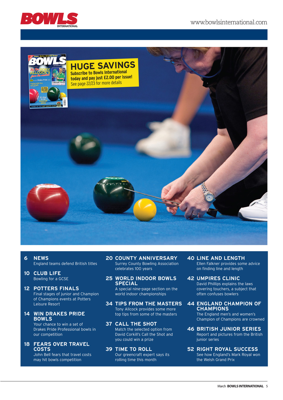 Bowls International Preview Pages