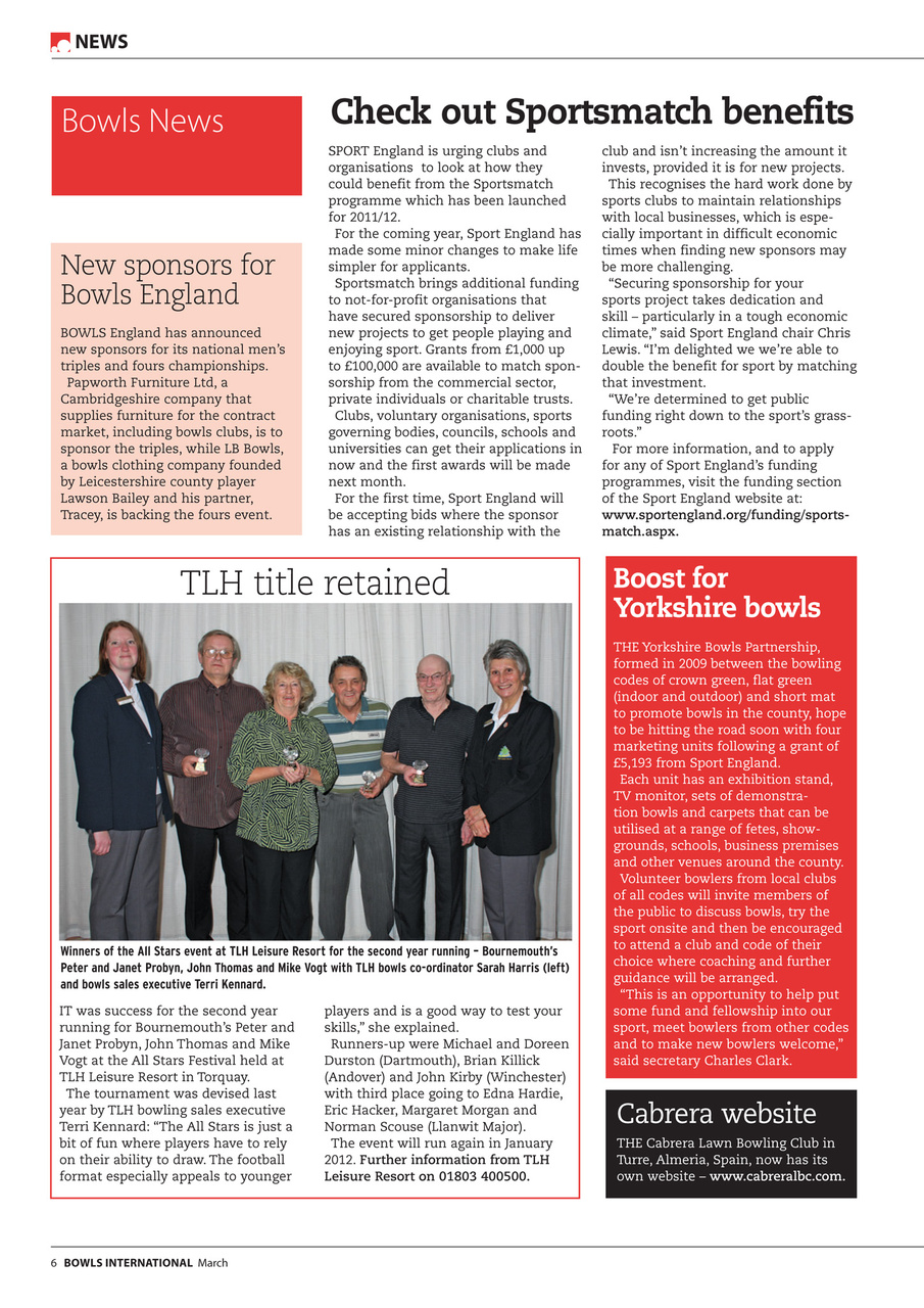 Bowls International Preview Pages