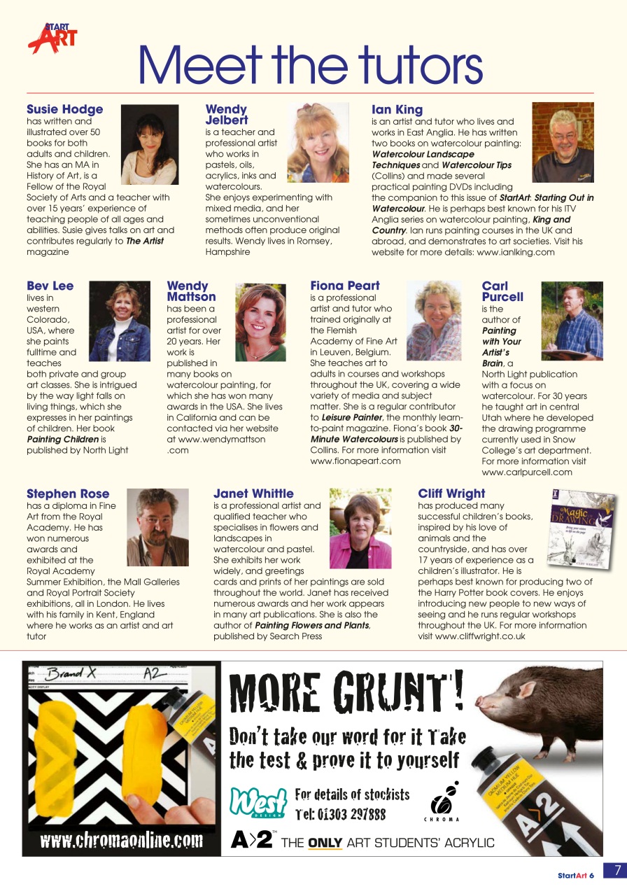 Start Art Preview Pages