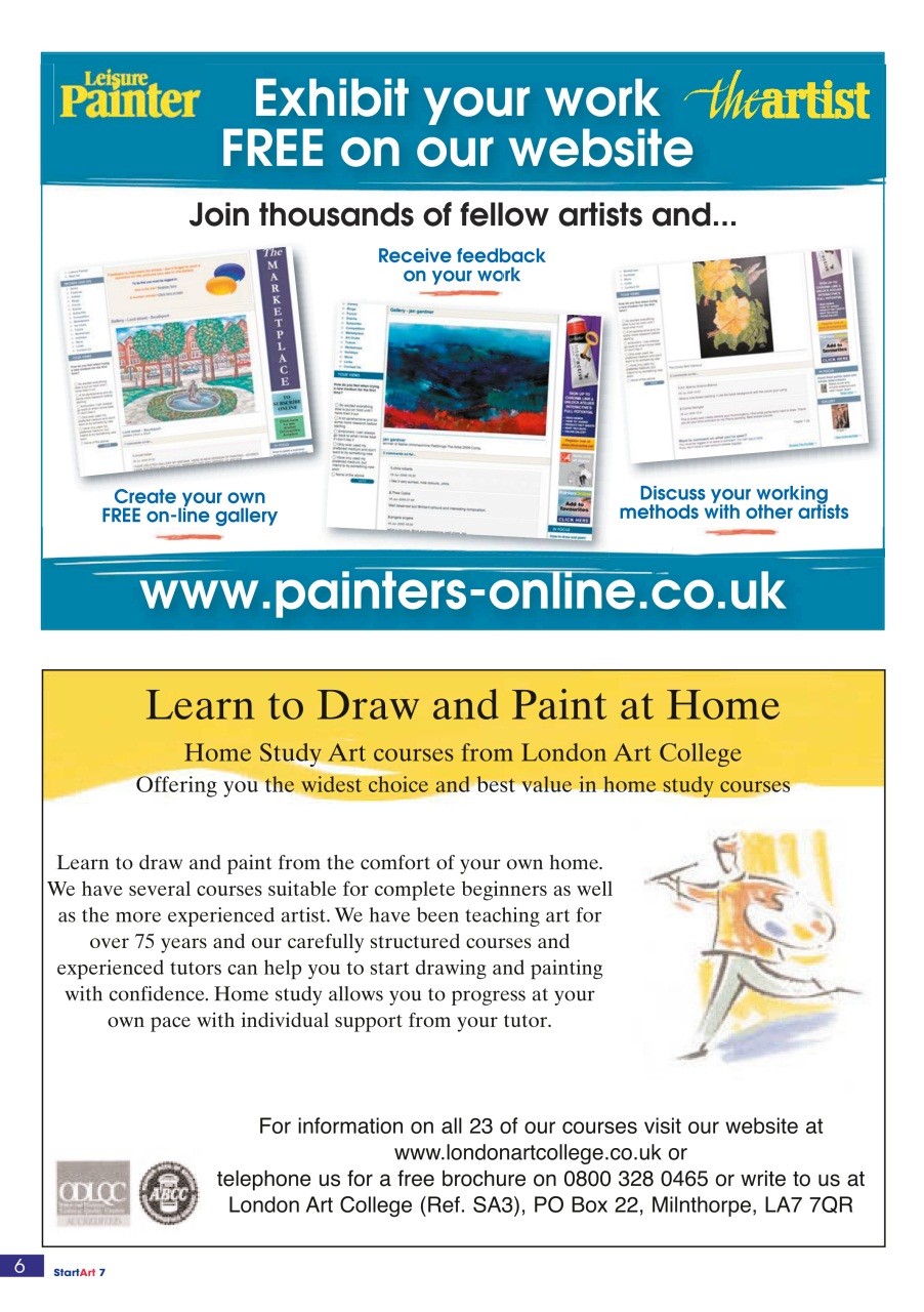 Start Art Preview Pages