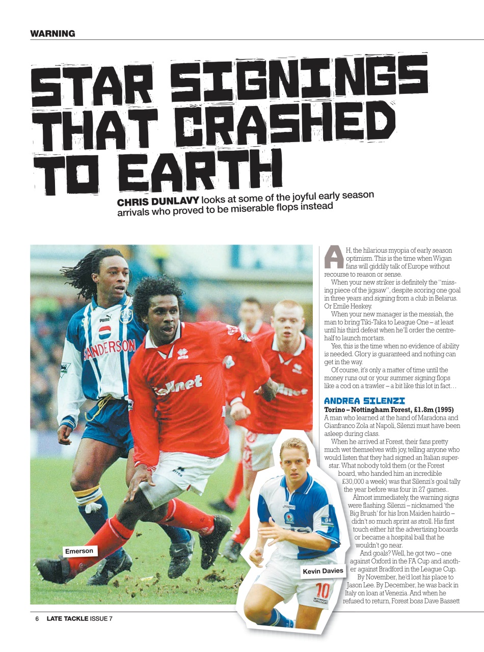 Late Tackle Football Magazine Preview Pages