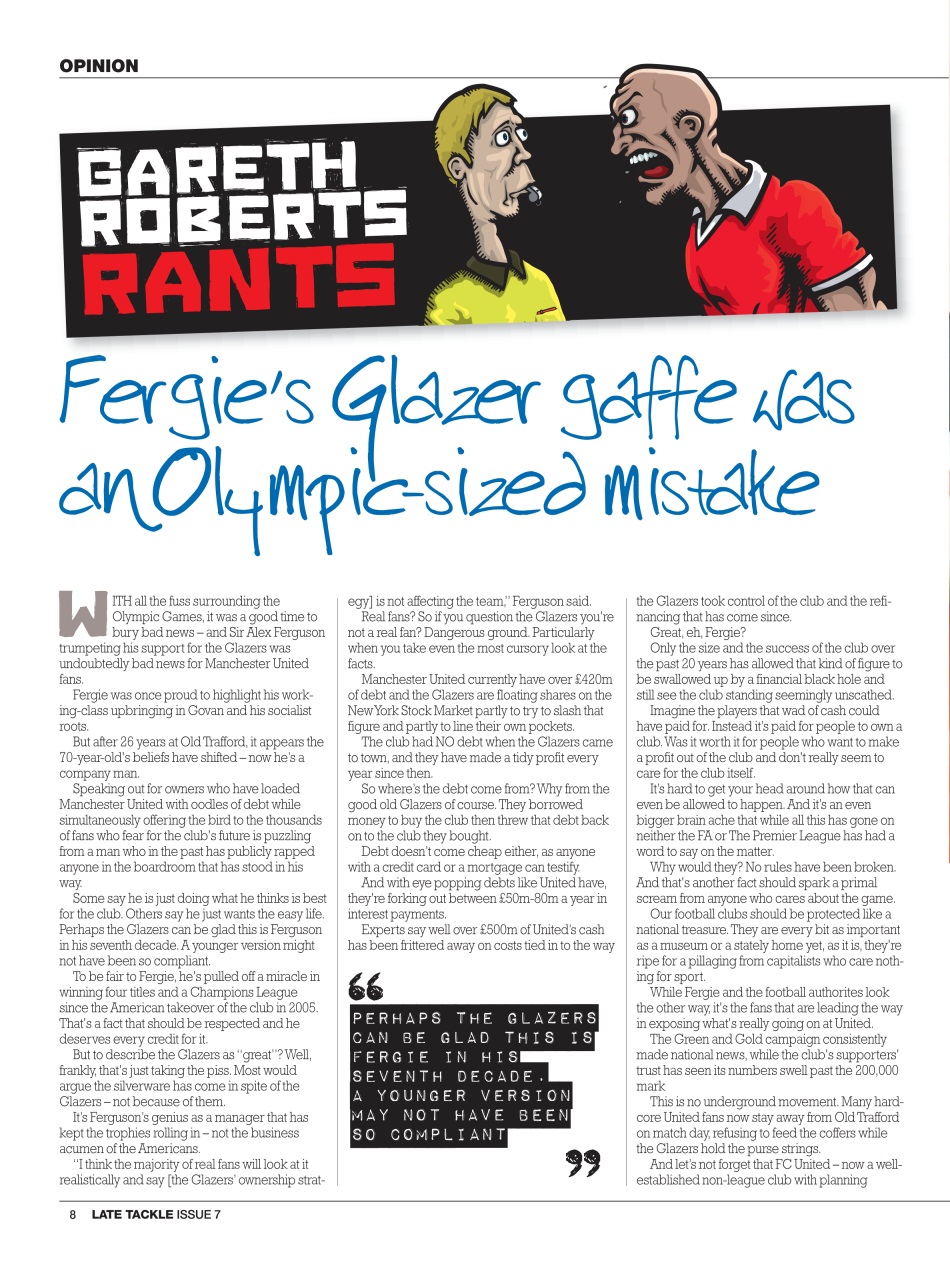 Late Tackle Football Magazine Preview Pages