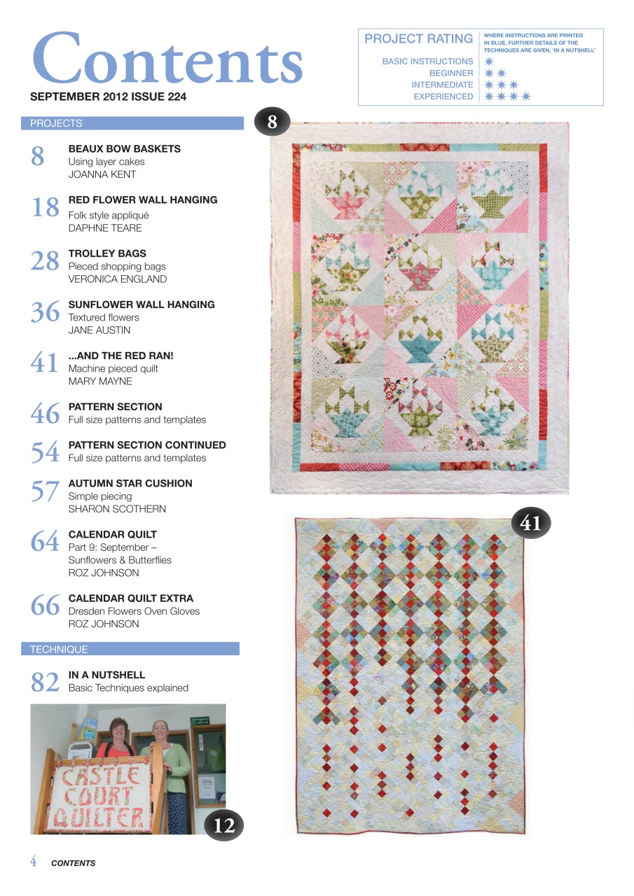 Patchwork and Quilting Preview Pages