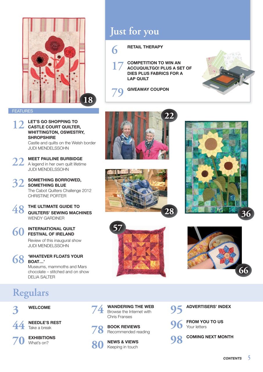 Patchwork and Quilting Preview Pages