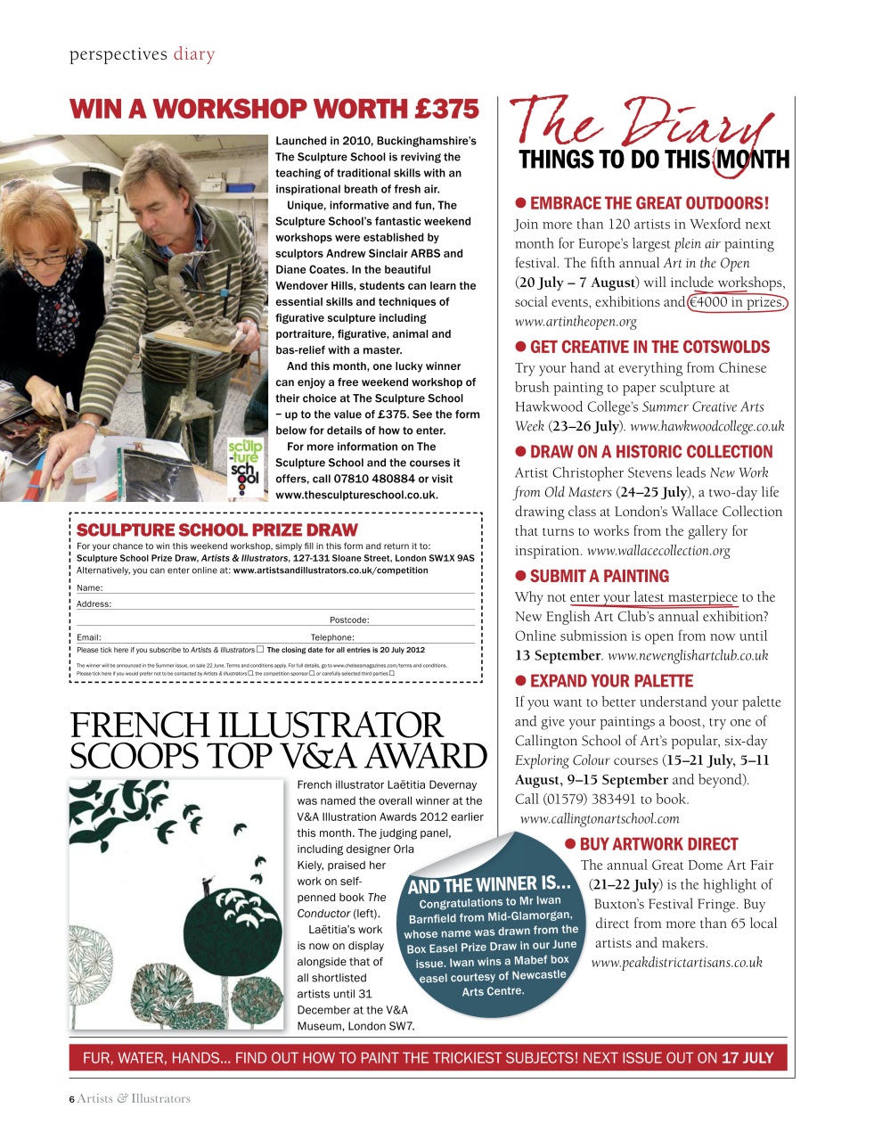 Artists & Illustrators Preview Pages