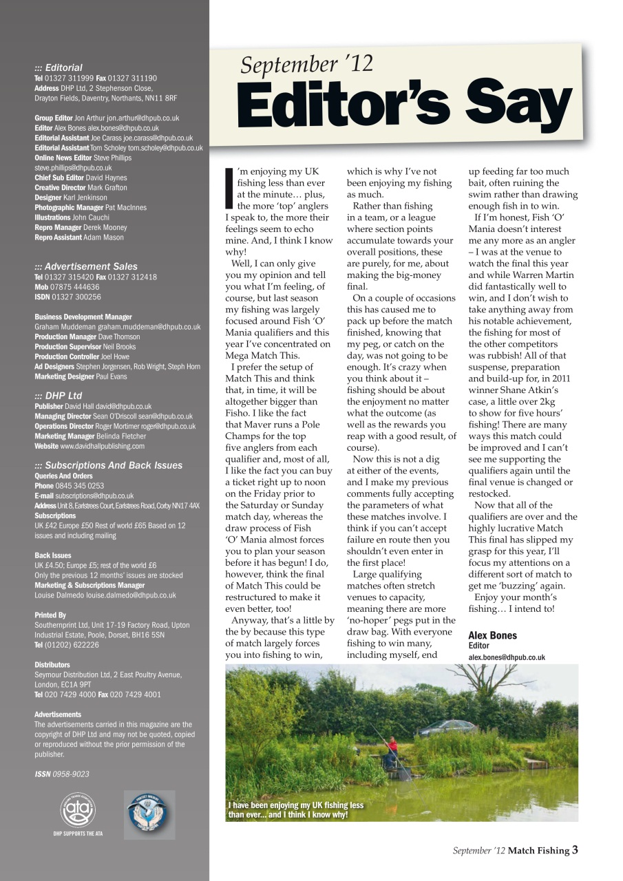 Match Fishing Preview Pages