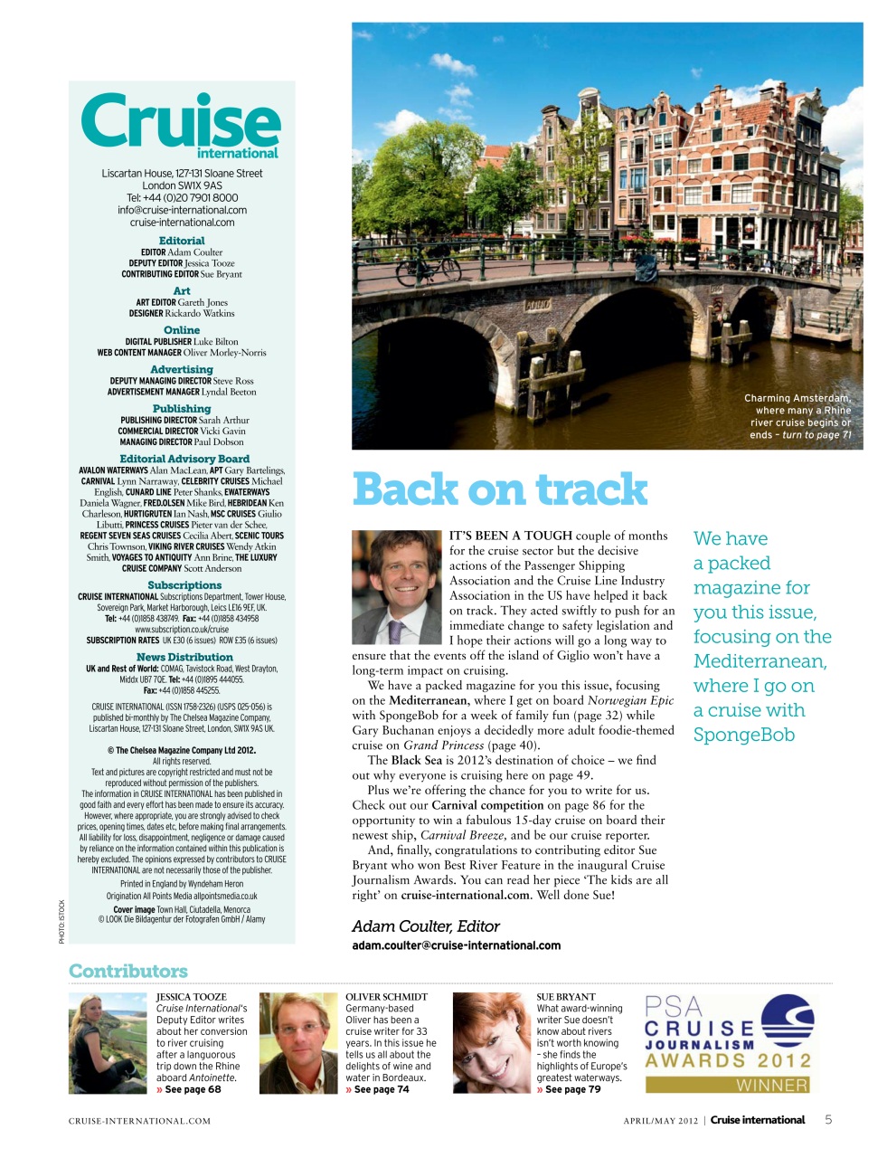 Cruise & Travel Preview Pages