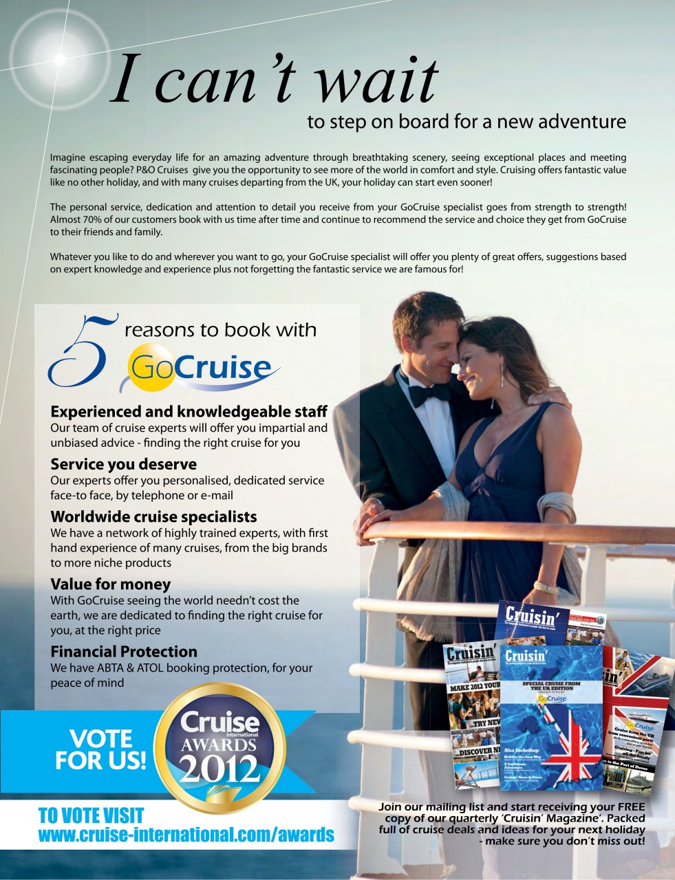 Cruise & Travel Preview Pages