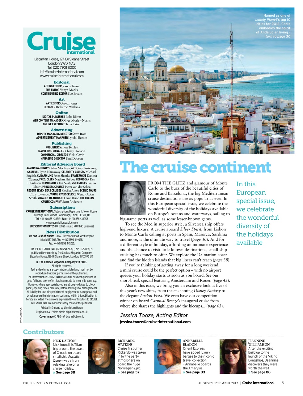 Cruise & Travel Preview Pages