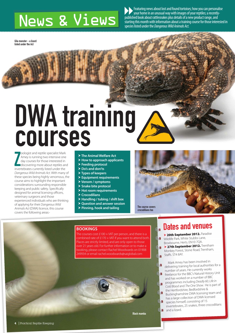 Practical Reptile Keeping Preview Pages