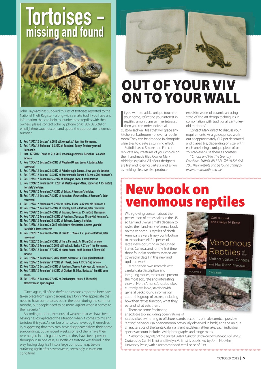 Practical Reptile Keeping Preview Pages