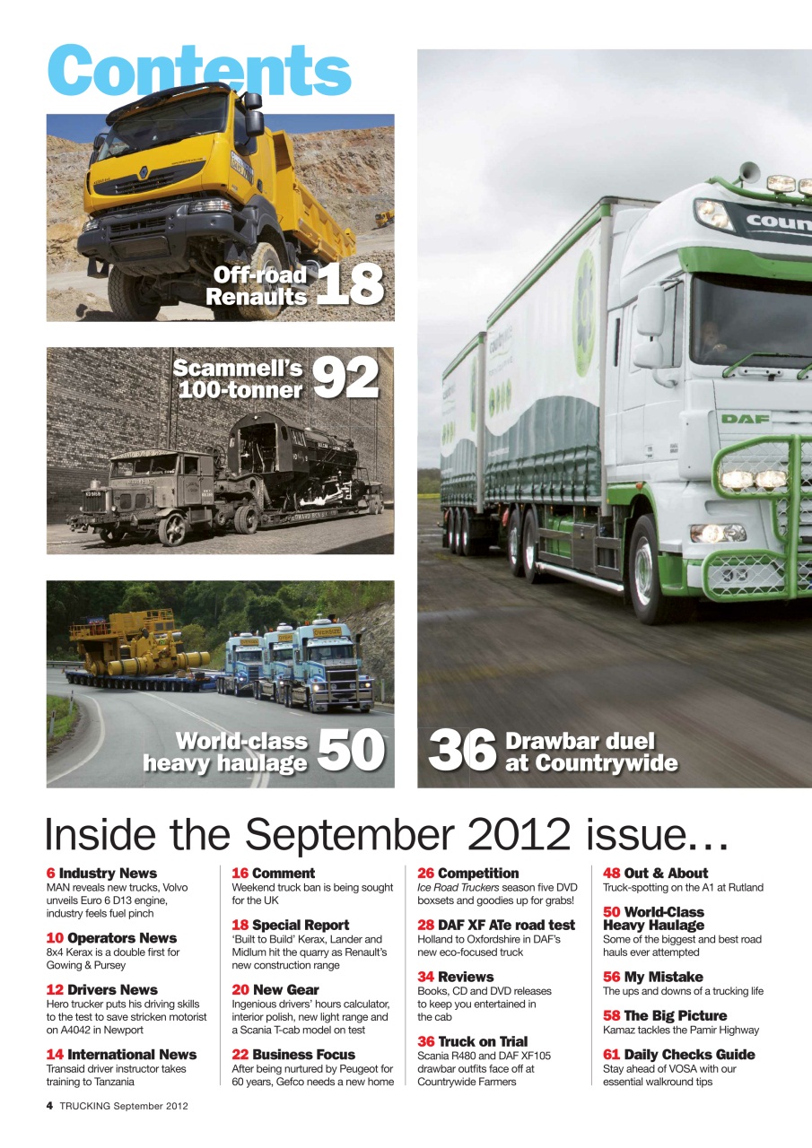 Trucking Magazine Preview Pages