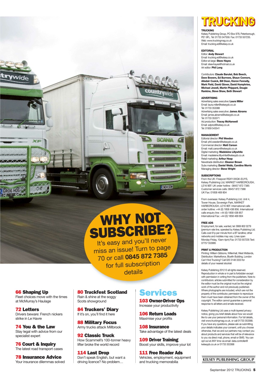 Trucking Magazine Preview Pages