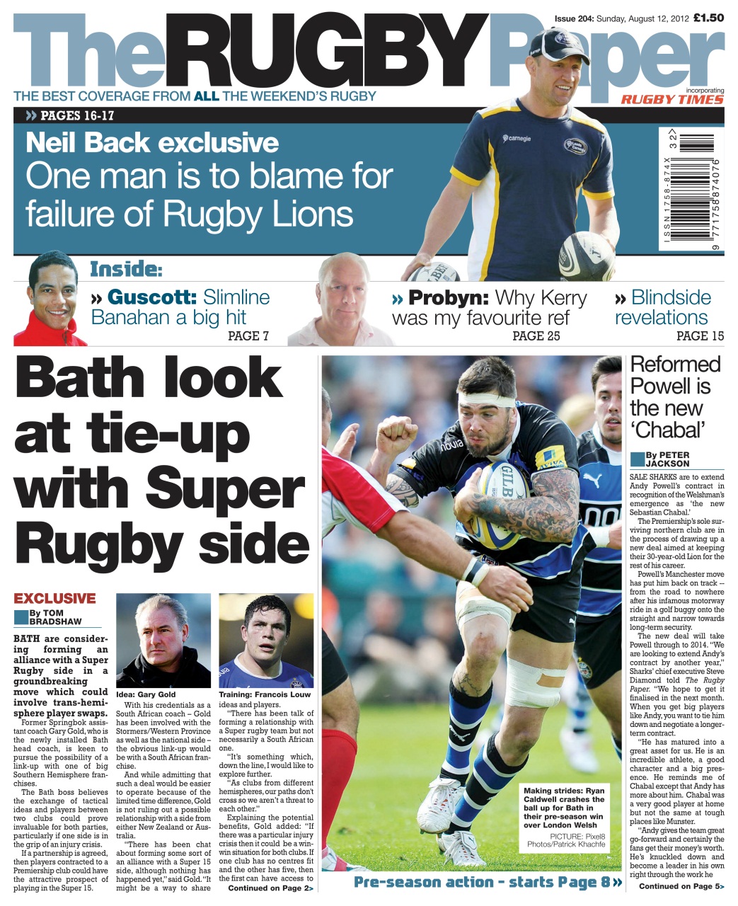 The Rugby Paper Preview Pages