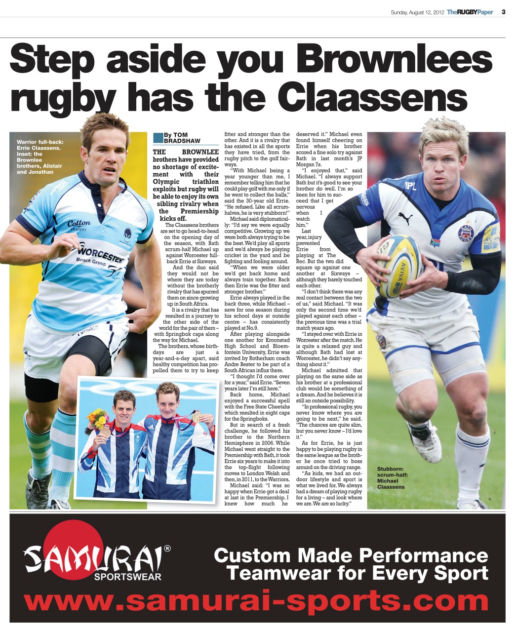 The Rugby Paper Preview Pages