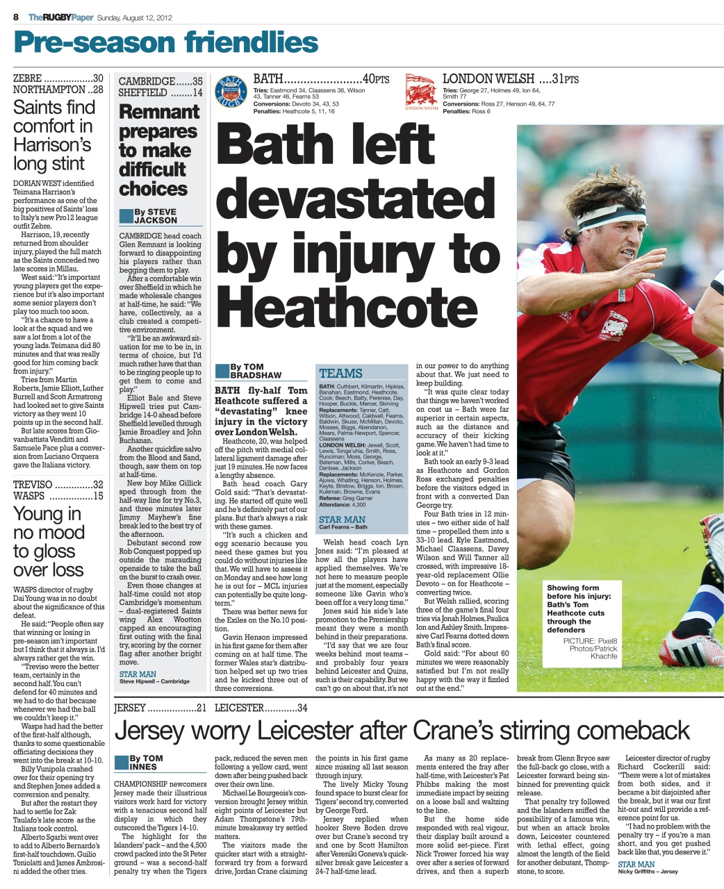 The Rugby Paper Preview Pages