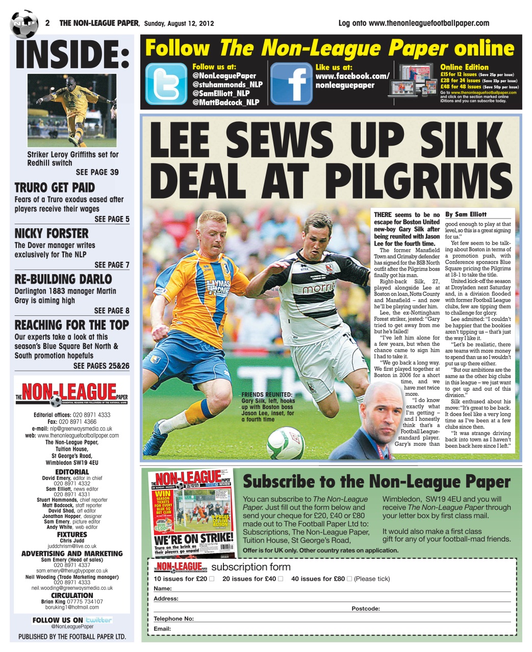 The Non-League Football Paper Preview Pages