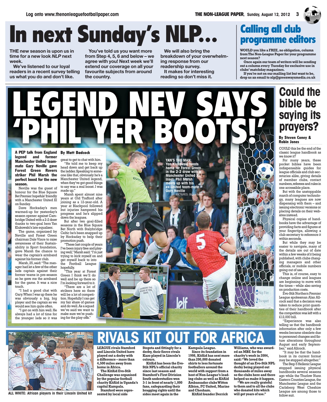 The Non-League Football Paper Preview Pages