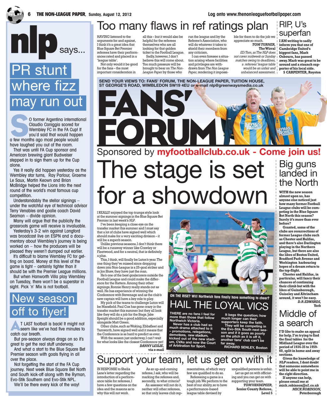 The Non-League Football Paper Preview Pages
