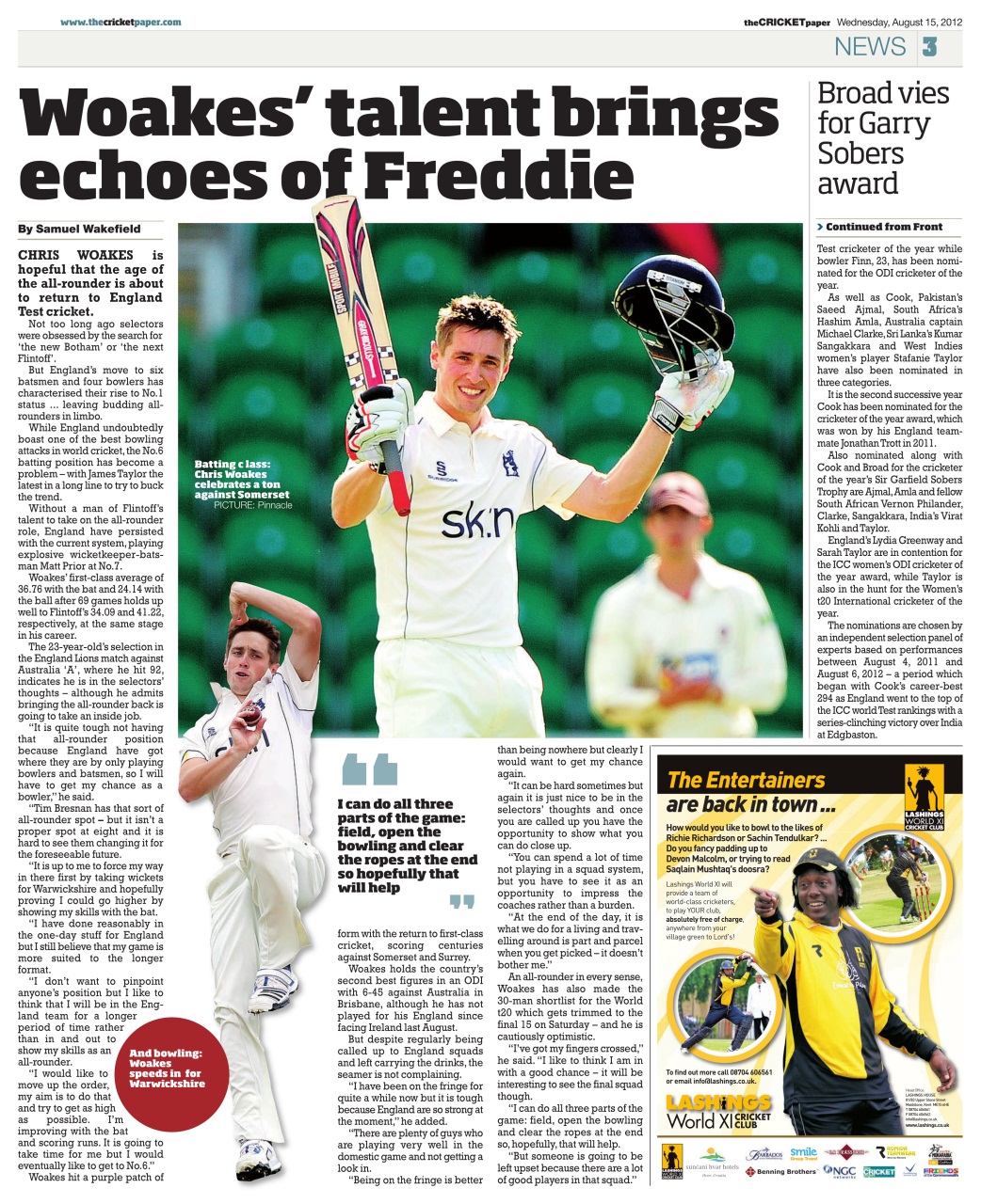 The Cricket Paper Preview Pages