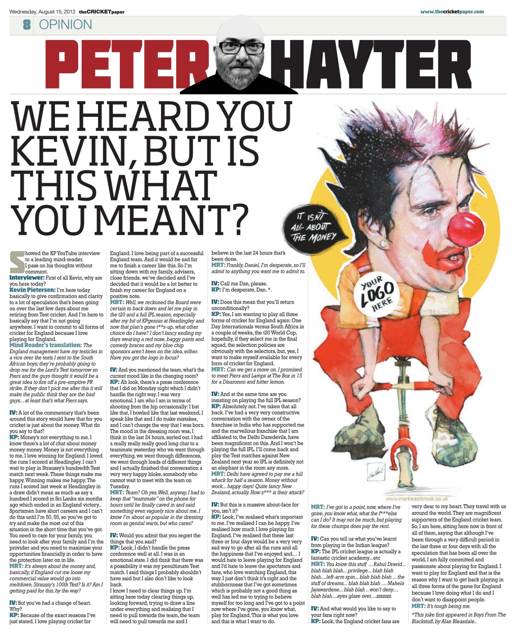The Cricket Paper Preview Pages
