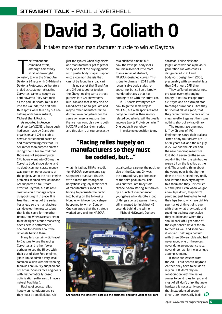 Racecar Engineering Preview Pages