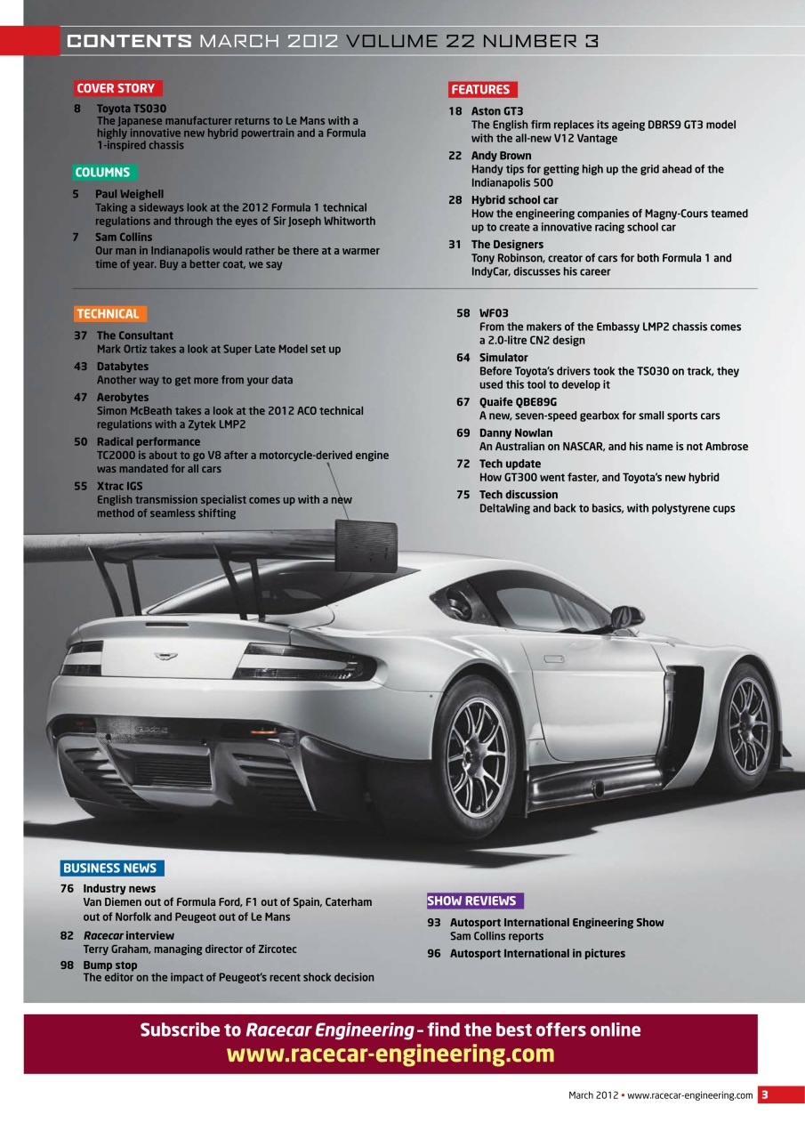 Racecar Engineering Preview Pages